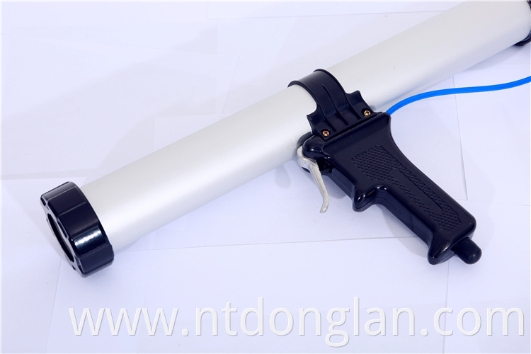 Professional 600ml Sausage Soft Pneumatic Caulking Gun Glass Glue Air Rubber Guns Tool With Control Valve